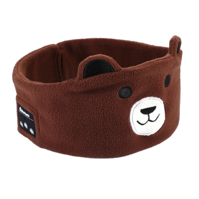 bandeau anti bruit enfant ours brun